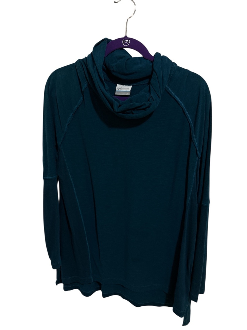 Columbia Teal Cowl Neck Women's Sweater